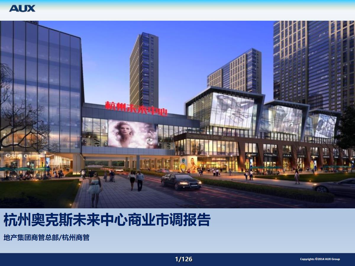 2017年杭州奥克斯未来中心商业市场调研报告pdf