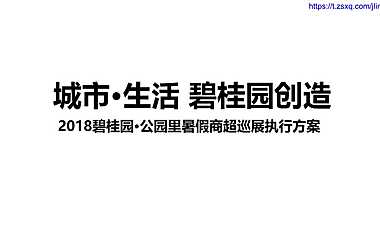 碧桂园公园里暑假商超巡展执行方案【pdf】