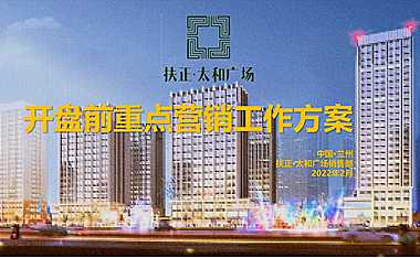 扶正太和广场开盘前重点营销工作方案63p【pdf】
