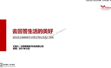2022房地产品牌官微运营推广策略方案【pdf】