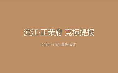 滨江正荣府竞标方案【pdf】