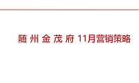 2021金茂府11月营销策略方案【pdf】