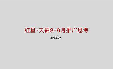 2022红星天铂8-9月推广思考方案-81P【pdf】