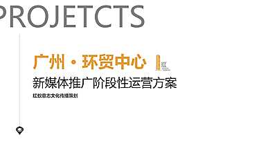 2021广州环贸中心新媒体运营推广方案 -房地产-【pdf】