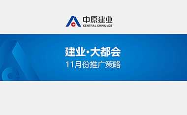 2021建业大都会11月份推广策划方案【pdf】