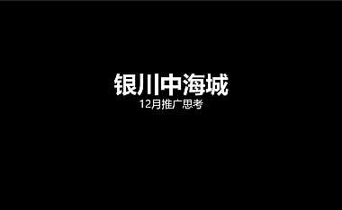 银川中海城12月推广思考方案【pdf】