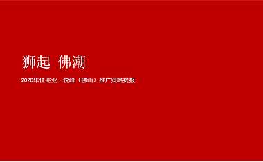 深圳某一线-佛山佳兆业悦峰年度推广案【pdf】