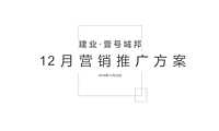 建业壹号城邦12月营销推广方案【pdf】