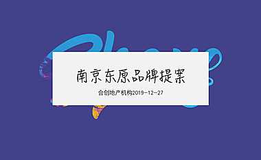 南京东原品牌提案方案【pdf】