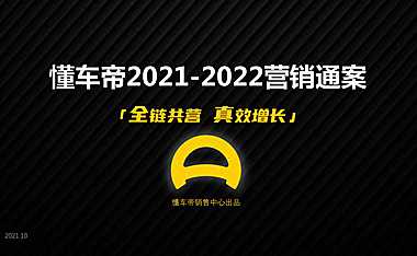 懂车帝2021-2022营销通案【互联网】【通案】【汽车】 -【pdf】