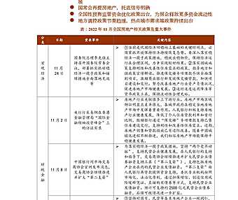 中指院|《中国房地产政策跟踪报告》（2022年11月）【pdf】