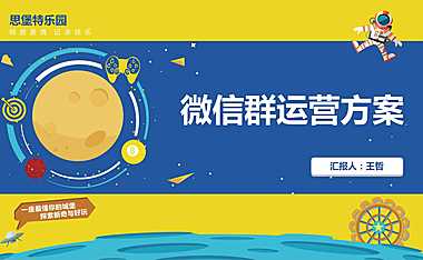 2022思堡特乐园微信社群营销运营方案 -房地产-【pdf】