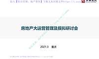 3月房地产大运营管理公开课课件【pdf】