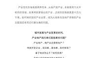 产业园区、特色小镇及产业新城的规划、招商与运营管理课程【pdf】