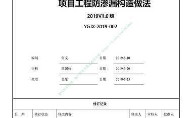 工程防渗漏管控要求及关键节点做法图集96P【pdf】