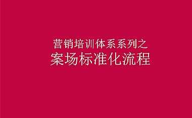 房地产项目案场标准化流程【pdf】