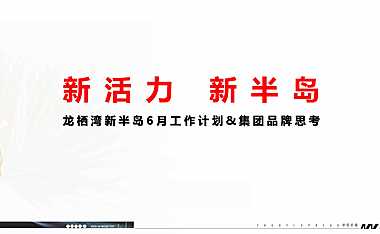 龙栖湾新半岛6月工作计划方案【pdf】