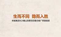 卓越麓山别墅项目整合推广思路案【pdf】