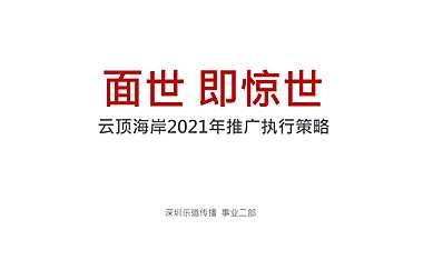 2021云顶海岸推广执行策略方案