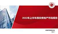 2022年上半年度西安房地产市场报告【pdf】