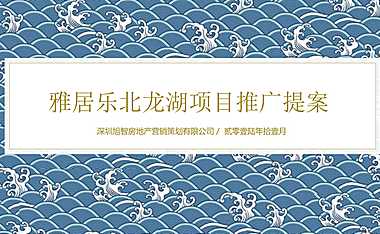 雅居乐北龙湖项目推广提案【pdf】