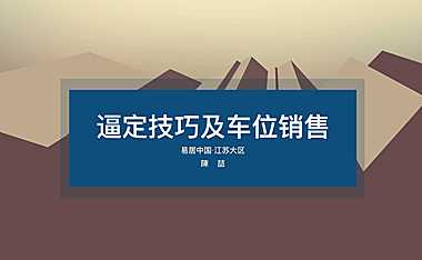 房地产逼定及车位销售【pdf】