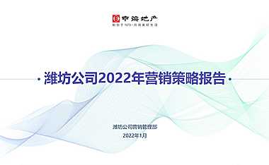 2022中海世家年度营销策略报告【pptx】