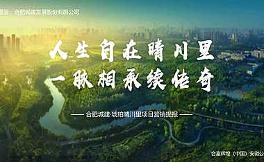 2021合肥城建·琥珀晴川里项目营销提报【pdf】