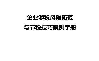 2021税收筹划案例手册.pdf