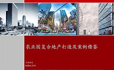 农业园复合地产打造及案例借鉴【pptx】