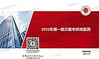 中指院–2022年一批次集中供地监测(20220321)