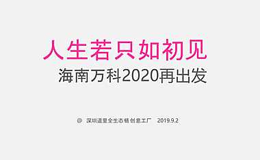 深圳道里-海南万科2020再出发品牌推广案