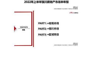 2022年银川房地产市场半年报-中鹰置业【pdf】