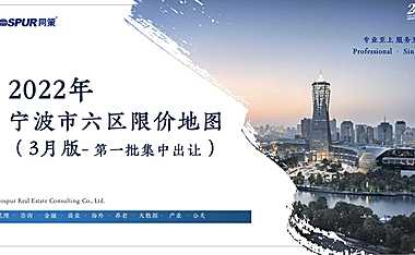 2022年宁波市六区限价地图（3月版- 第一批集中出让）