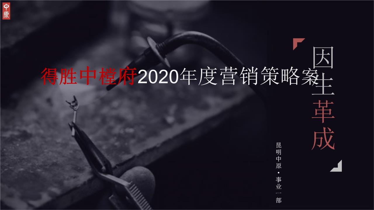 2020.1中原_玉溪_得胜·中樘府2020年度营销策略案报告