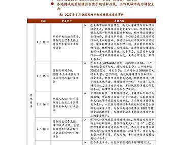 中指院|《中国房地产政策跟踪报告》（2022年7月）【pdf】