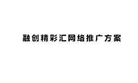 融创精彩汇网络推广方案【pdf】