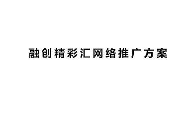 融创精彩汇网络推广方案【pdf】