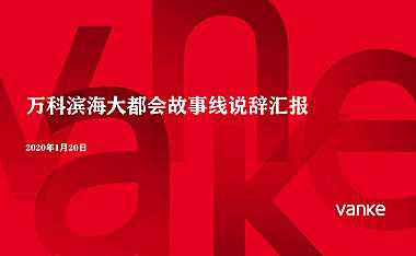 2020万科滨海大都会故事线营销报告