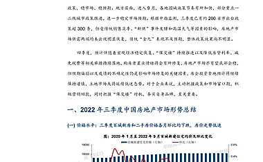 2022年三季度中国房地产市场总结与趋势展望【pdf】