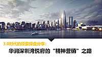 华润深圳湾悦府3.0时代的顶级豪宅操盘分享：华润深圳湾的精神营销之路