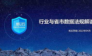 炼石-200页PPT图解典型行业与省市数据法规要求