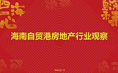 海南房地产2022年度分享
