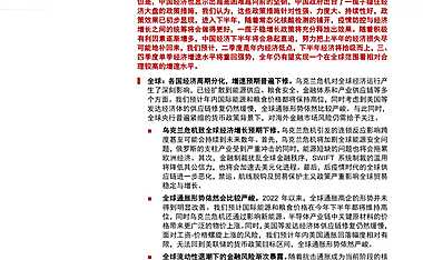 2022下半年宏观经济展望：急起直追【pdf】