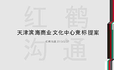 红鹤沟通-天津滨海商业文化中心竞标提案 （281P）【pptx】