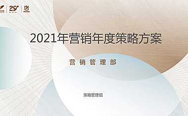 2021碧桂园年度营销策略方案