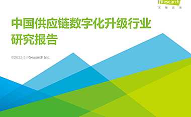 2022年中国供应链数字化升级行业研究报告-.pdf
