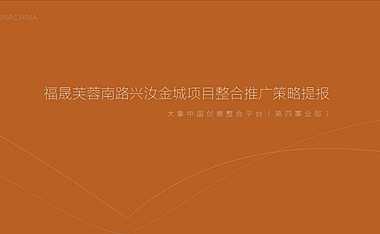 兴汝金城项目入市形象建立及推广策略提报方案【pdf】