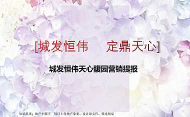 城发恒伟天心馥园营销提报【pdf】
