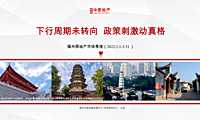 2022年第1季度福州中原楼市季报 下行周期未转向  政策刺激动真格【pdf】
